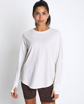 Clare Vintage Washed Slub - White