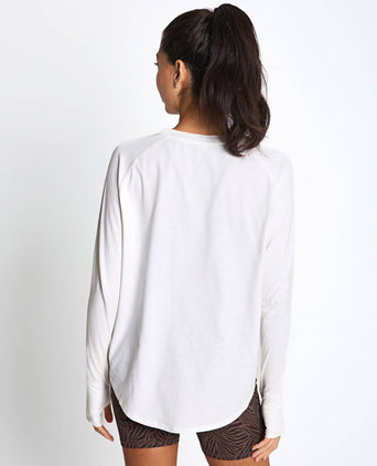 Clare Vintage Washed Slub - White