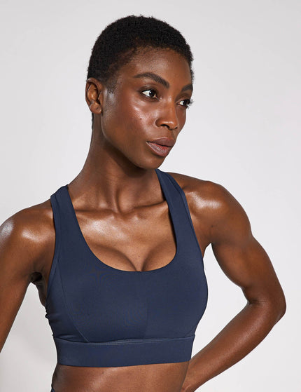 Lilybod Frankie Cloud-Core Sports Bra - Navy Blueimage2- The Sports Edit