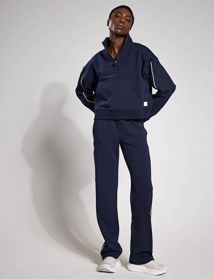 Lilybod Kirsten Wide Leg Pant - Navy Blue/White Pipingimage4- The Sports Edit