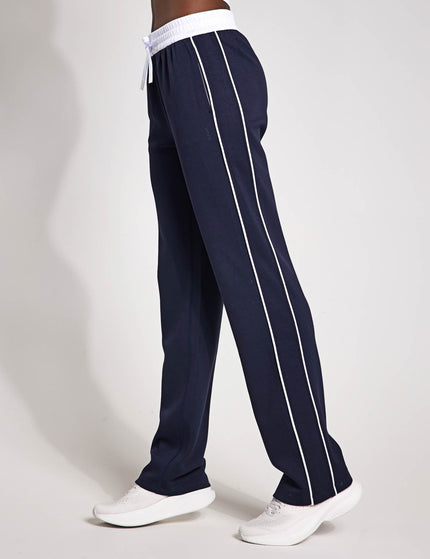 Lilybod Kirsten Wide Leg Pant - Navy Blue/White Pipingimage1- The Sports Edit