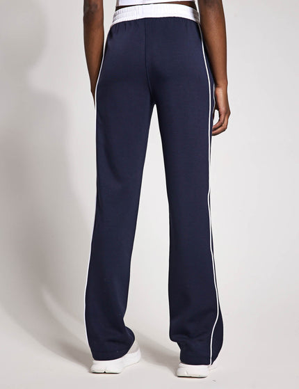 Lilybod Kirsten Wide Leg Pant - Navy Blue/White Pipingimage2- The Sports Edit