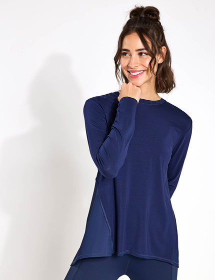 Lilybod Kendall Long Sleeve Top - Navyimage1- The Sports Edit