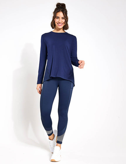 Lilybod Kendall Long Sleeve Top - Navyimage4- The Sports Edit