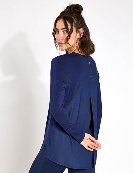 Lilybod Kendall Long Sleeve Top - Navyimage3- The Sports Edit