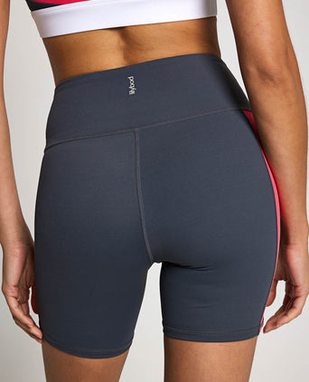 No Limits Short - Charcoal/Coral