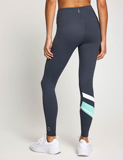 Lilybod Limitless Legging - Charcoal/Tealimage3- The Sports Edit