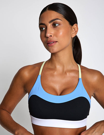 Lilybod No Limits Sports Bra - Black/Azure/Limeimages3- The Sports Edit