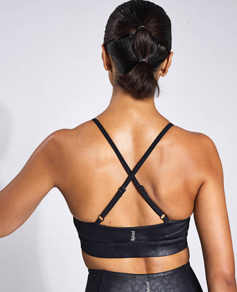 Limit High-Shine Sports Bra - Animal Black