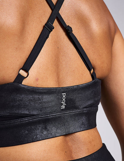 Lilybod Limit High-Shine Sports Bra - Animal Blackimage3- The Sports Edit