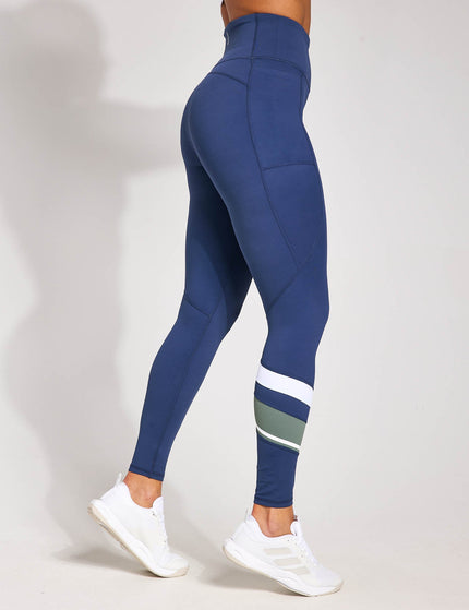 Lilybod Limitless Legging - Navy-Green-Whiteimage1- The Sports Edit