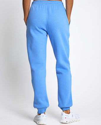 Millie Slim Fleece Track Pant - Azure Blue