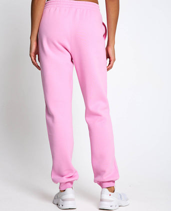Millie Slim Fleece Track Pant - Light Pink