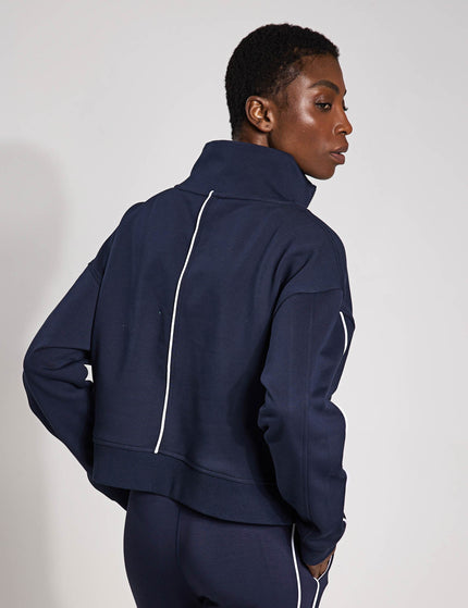 Lilybod Rihanna Sweat - Navy Blue/White Pipingimage2- The Sports Edit