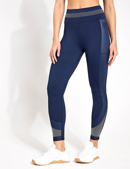 Lilybod Sasha Full Length Legging - Navy Blue/Whiteimage1- The Sports Edit