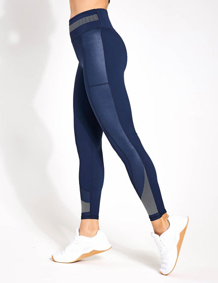 Lilybod Sasha Full Length Legging - Navy Blue/Whiteimage4- The Sports Edit