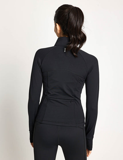 Lilybod Zuri Contoured Zip Thru Top - Blackimages2- The Sports Edit