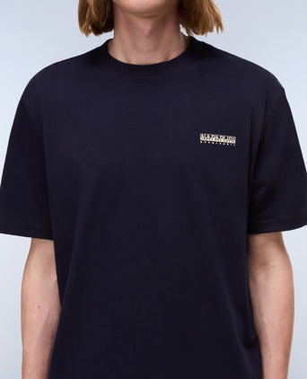 Small Box Short Sleeve T-Shirt - Blue Marine