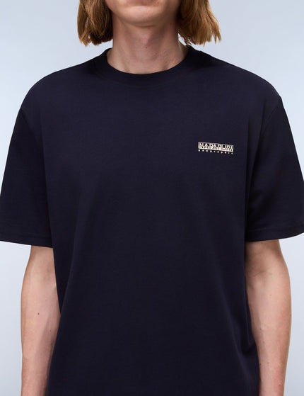 Napapijri Small Box Short Sleeve T-Shirt - Blue Marineimages2- The Sports Edit