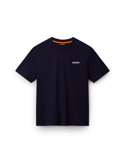 Napapijri Small Box Short Sleeve T-Shirt - Blue Marineimages5- The Sports Edit