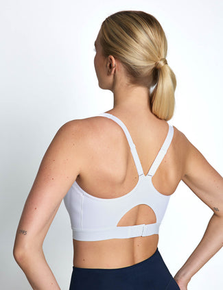NB Essential Run Bra - White