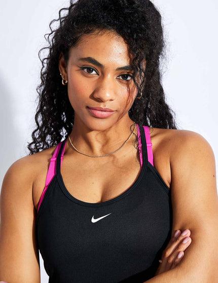 Nike Dri-FIT One Elastika Tank - Black/Whiteimage3- The Sports Edit