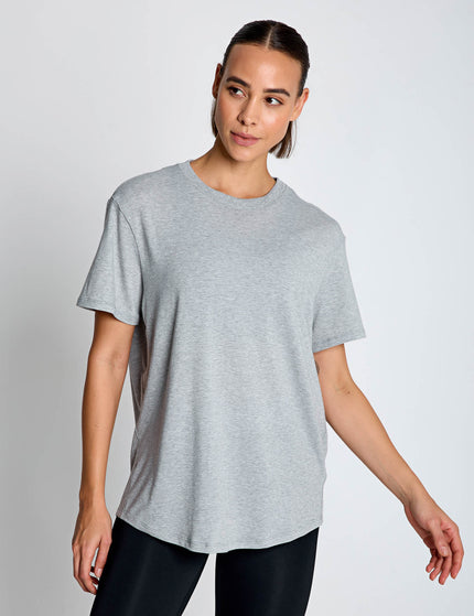 Nike One Relaxed Dri-FIT Short-Sleeve Top - Smoke Grey/Heatherimages1- The Sports Edit