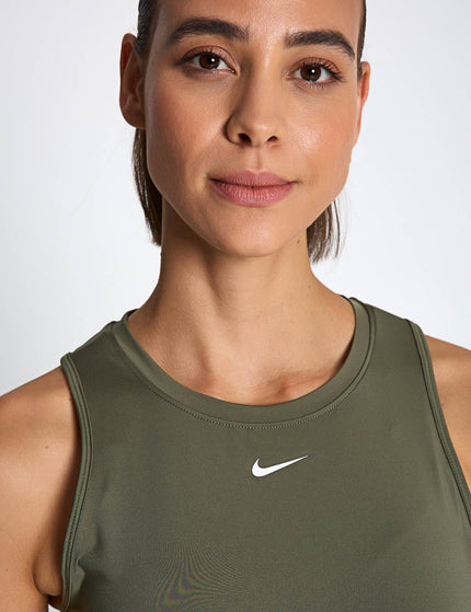 Nike One Classic Dri-FIT Cropped Tank - Medium Olive/Whiteimages3- The Sports Edit