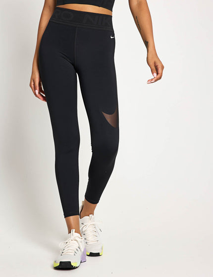 Nike Pro Sculpt High Waisted Full-Length Leggings - Black/Whiteimage3- The Sports Edit