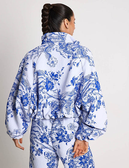 Nike Sportswear Collection Jacquard Track Jacket - White/Hyper Royalimage4- The Sports Edit