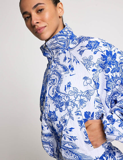 Nike Sportswear Collection Jacquard Track Jacket - White/Hyper Royalimage3- The Sports Edit
