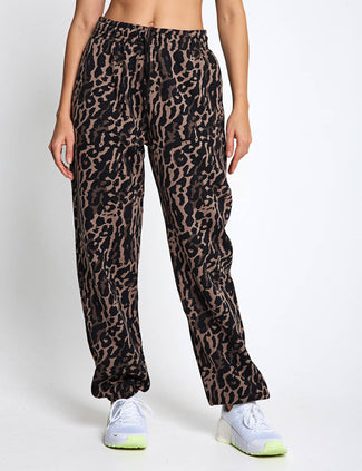 Sportswear Phoenix Fleece Oversized Printed Sweatpants - Black/Ironstone/Black