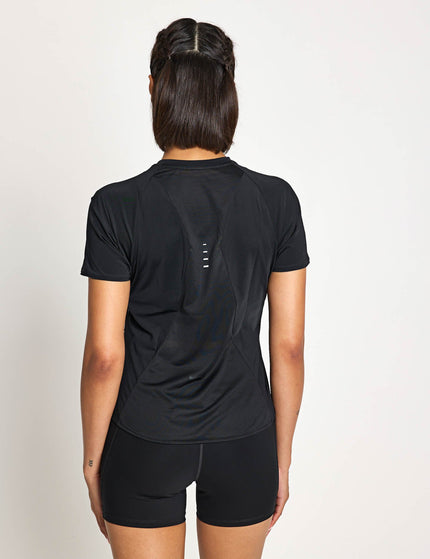Nike Swift Dri-FIT Short-Sleeve Running Top - Black/Reflective Silverimage2- The Sports Edit