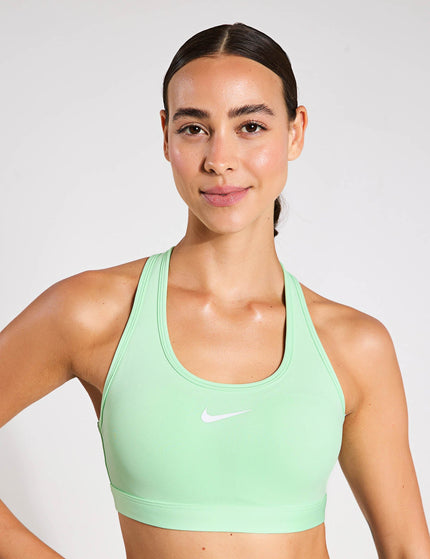 Nike Swoosh Medium Support Bra - Vapor Green/Whiteimage1- The Sports Edit