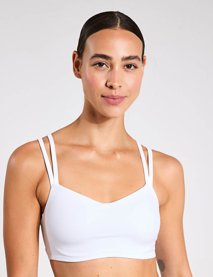 Nike Zenvy Strappy Sports Bra - Whiteimage1- The Sports Edit