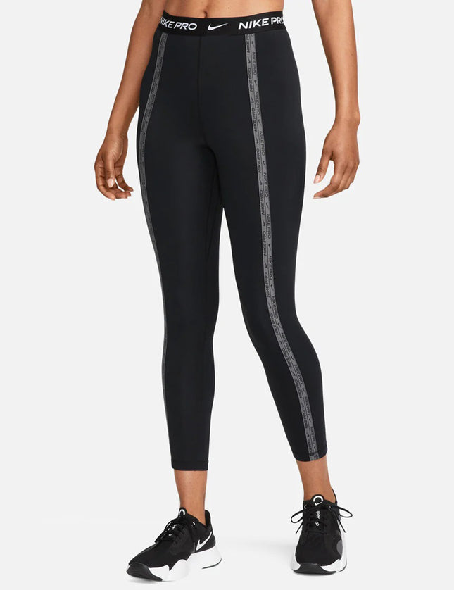 Nike Nike Pro Training Cropped leggings With Logo Taping in Black