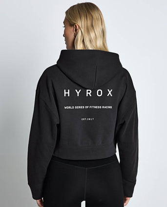 Puma x Hyrox World Cropped Hoodie - Flat Dark Grey - NEEDS SPEC CHECK