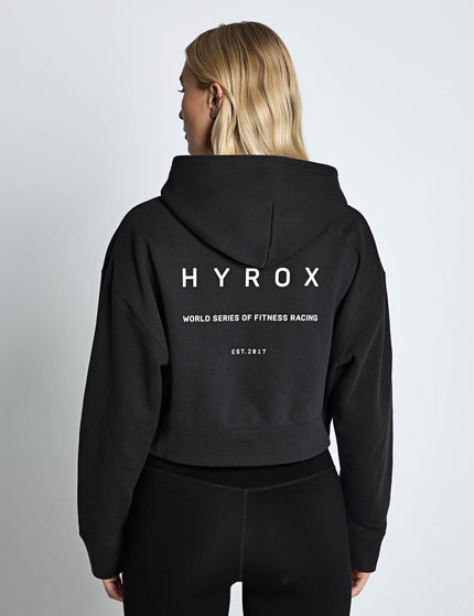 PUMA Puma x Hyrox World Cropped Hoodie - Flat Dark Grey - NEEDS SPEC CHECKimages2- The Sports Edit