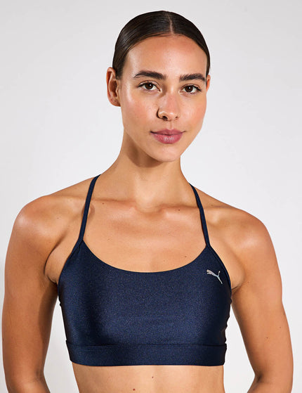 PUMA Training Move Summer Daze Bra - Club Navyimage1- The Sports Edit