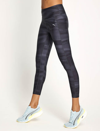 Run Velocity Print Tights - Black