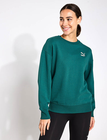 PUMA BETTER CLASSICS Relaxed Crew - Cold Greenimage1- The Sports Edit