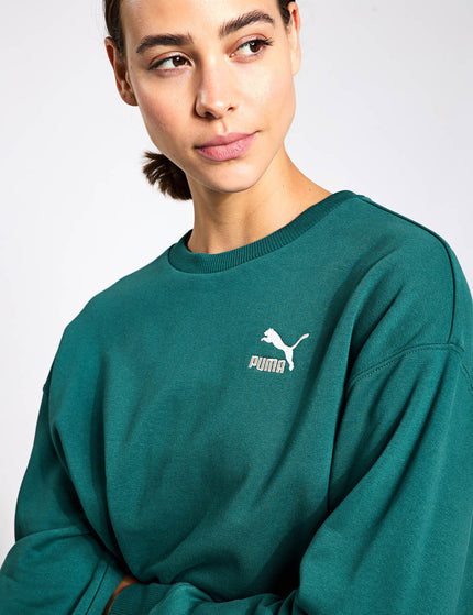 PUMA BETTER CLASSICS Relaxed Crew - Cold Greenimage3- The Sports Edit