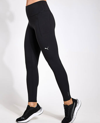 Cloudspun High Waisted Full-Length Tights - Black