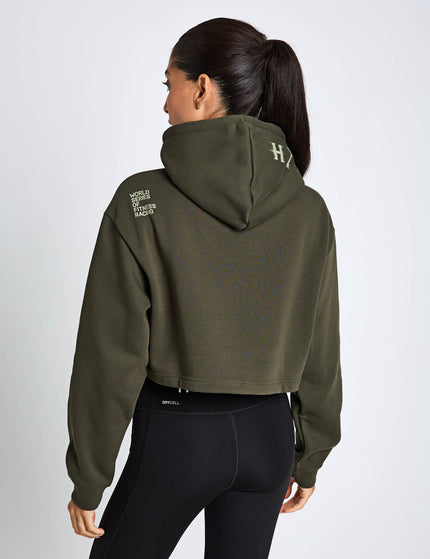 PUMA Puma x Hyrox Heavyweight Hoodie - Dark Oliveimages2- The Sports Edit