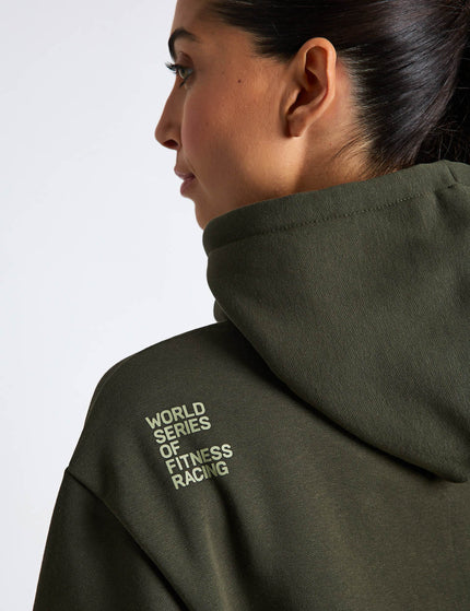 PUMA Puma x Hyrox Heavyweight Hoodie - Dark Oliveimages4- The Sports Edit