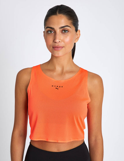 PUMA Puma x Hyrox Ultraspun Crop Tank - Glowing Redimages1- The Sports Edit