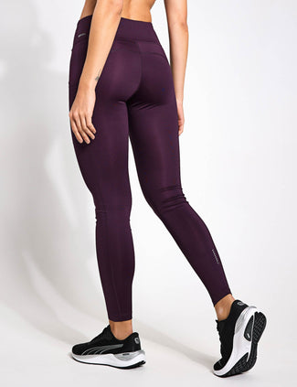 RUN FAV VELOCITY Full-Length Running Tights - Midnight Plum