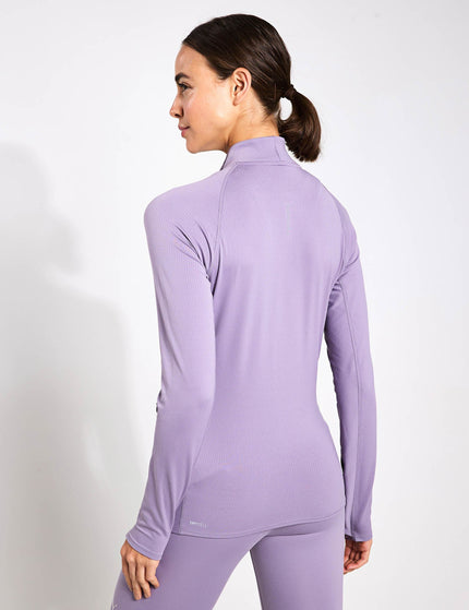 PUMA Run For Her Ribbed Full-Zip Jacket - Pale Plumimage2- The Sports Edit