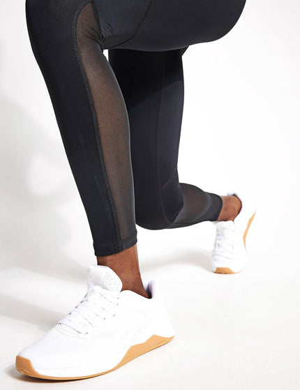 Reebok Basic Mesh Leggings - Night Blackimage3- The Sports Edit