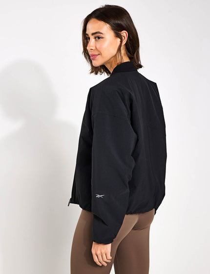 Reebok Active Collective Skystretch Woven Jacket - Blackimage2- The Sports Edit